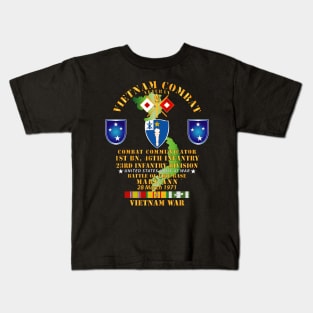 Battle for FSB Mary Ann - Combat Commo - 1st Bn 46th Infantry w VN SVC Kids T-Shirt